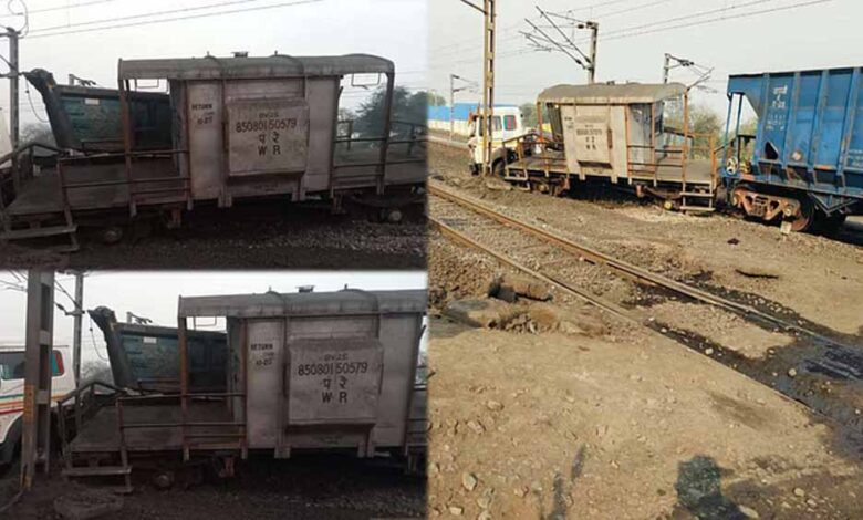 कोरबा के दीपका एसईसीएल साइडिंग पर बड़ा हादसा कोरबा के दीपका एसईसीएल साइडिंग पर बड़ा हादसा