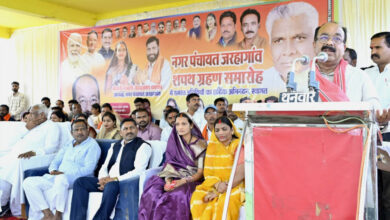 नगर पंचायत अध्यक्षों और पार्षदों के शपथ ग्रहण में शामिल हुए उप मुख्यमंत्री अरुण साव