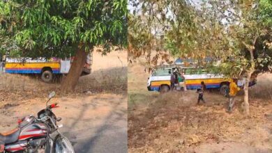 बड़ा हादसा टला: यात्रियों से भरी बस अनियंत्रित होकर सड़क किनारे उतरी