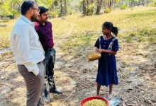 महुआ बीन रही बच्ची तक पहुंचे कलेक्टर, नन्हें कदमों को दिलाई स्कूल की राह
