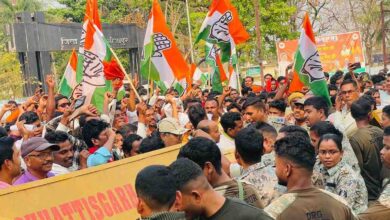 तेंदूपत्ता नगद भुगतान की मांग को लेकर कांग्रेस का प्रदर्शन, विधायक विक्रम मंडावी ने सरकार पर साधा सीधा निशाना